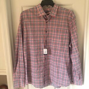 Johnnie-O Todd Hangin' Out button-down shirt Malibu Red XXL